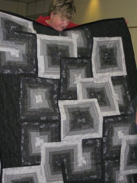 black and white